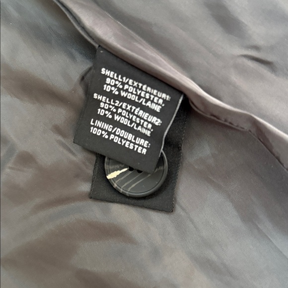 NWT 7 For All Mankind Black and Gray Plaid Wool Blend Coat Size S - Picture 9 of 10